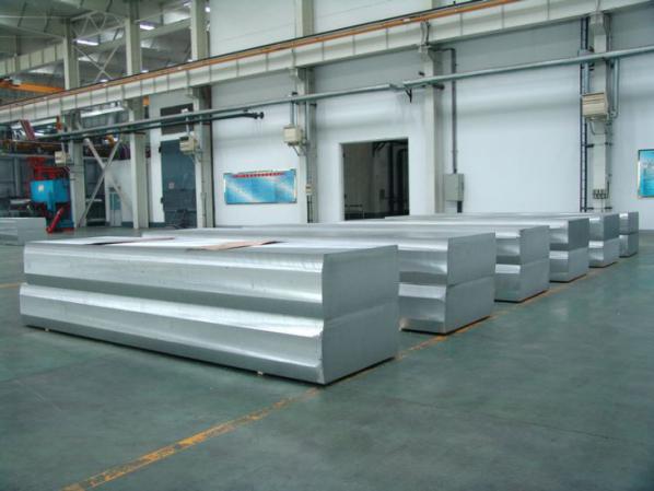 Bulk production of aluminum slabs