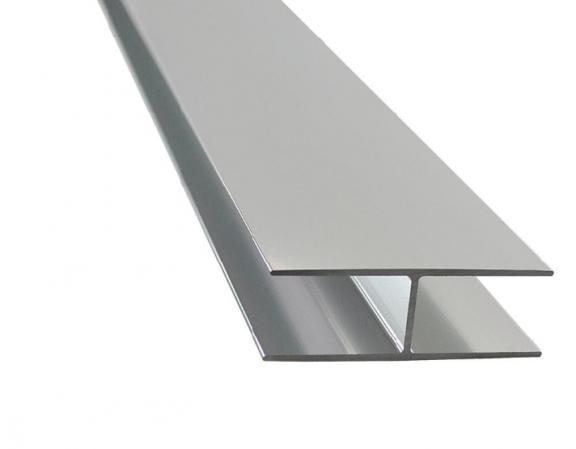 Obvious feature of frameless aluminium profile