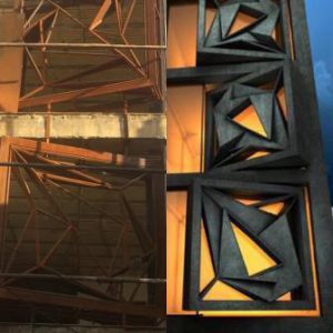 Stick system curtain wall installation