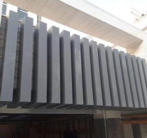 Vertical and horizontal louvers manufacturers façade
