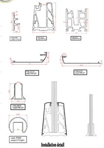 Glass aluminium profile factory
