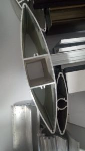 Vertical louvers façade