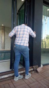 Exterior glass wall cladding