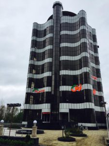 Frameless glass wall profile