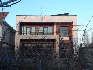 stone dry façade wall