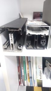 Industrial aluminum extrusion facade