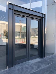 Industrial aluminum extrusion facade