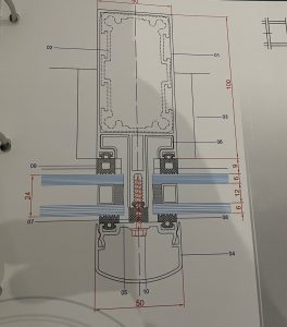 curtain wall section profile