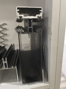 Frameless glass railing installation 