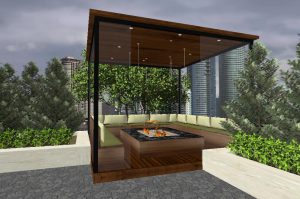 Industrial aluminum extrusion facade