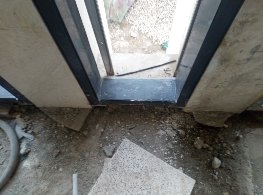 Curtain glass wall detail