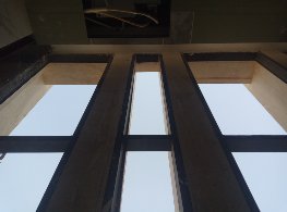 Curtain glass wall detail