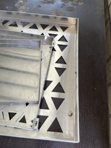 Aluminum sheet punching cutting