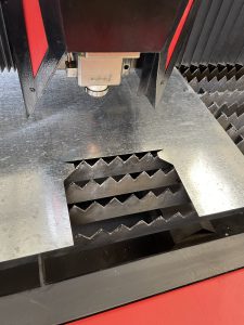 Aluminum sheet punching cutting