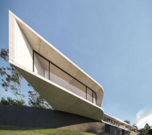 Glass facade architecture modern