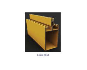 Thermal break curtain wall semi capped systems