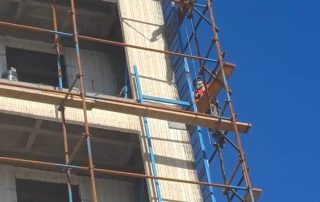 Substructure of frameless facade in Kerman project