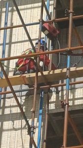 Substructure of frameless facade in Kerman project