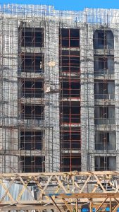 Implementation of curtain wall facade and production of aluminum sections