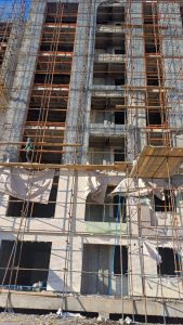 Implementation of curtain wall facade and production of aluminum sections