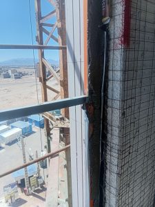 Curtain wall and thermal break facade